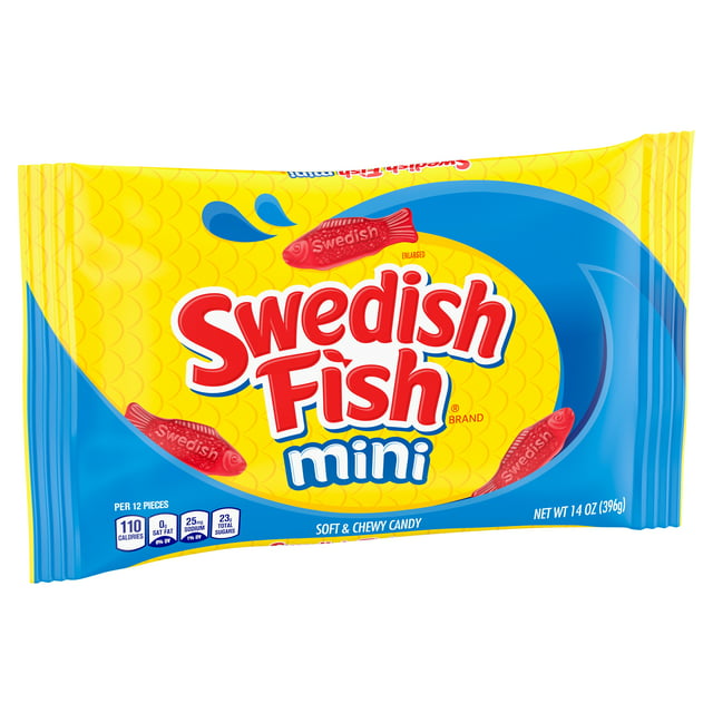 SWEDISH FISH Mini Soft & Chewy Candy, 14 oz Bag
