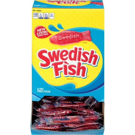 SWEDISH FISH, Red Fat Free Soft & Chewy Candy Changemaker, 50.0 oz