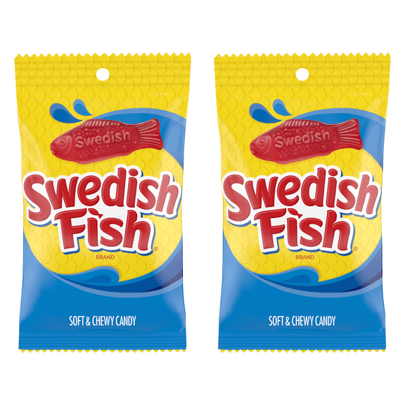 SWEDISH FISH Soft & Chewy Candy, 8 oz-Pack of 2