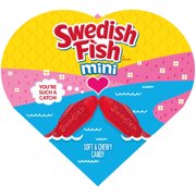 SWEDISH FISH Soft & Chewy Valentines Day Candy, 6.8 oz Heart Shaped Box