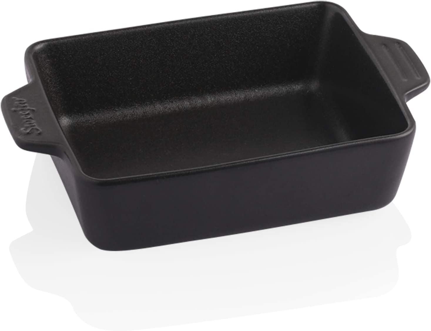 Sweejar Ceramic Baking Dish, 9 x 9 Cake Baking Pan for Brownie, Porcelain  Square Bakeware with Double Handle for Casserole, Lasagna, Family Dinner