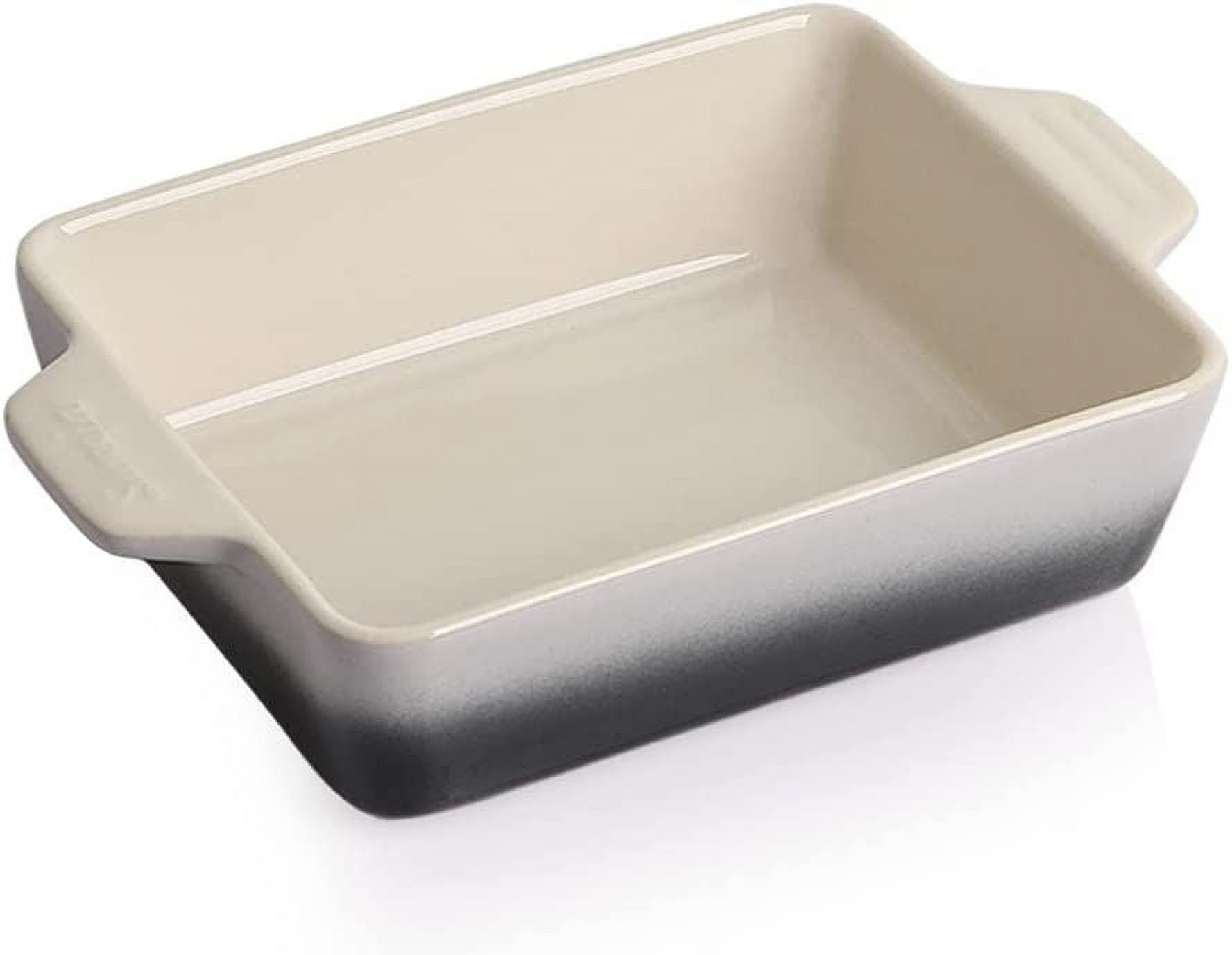 SWEEJAR Ceramic Baking Dish - Rectangular Small Baking Pan - with Double  Handles - 22oz Gradient Gray