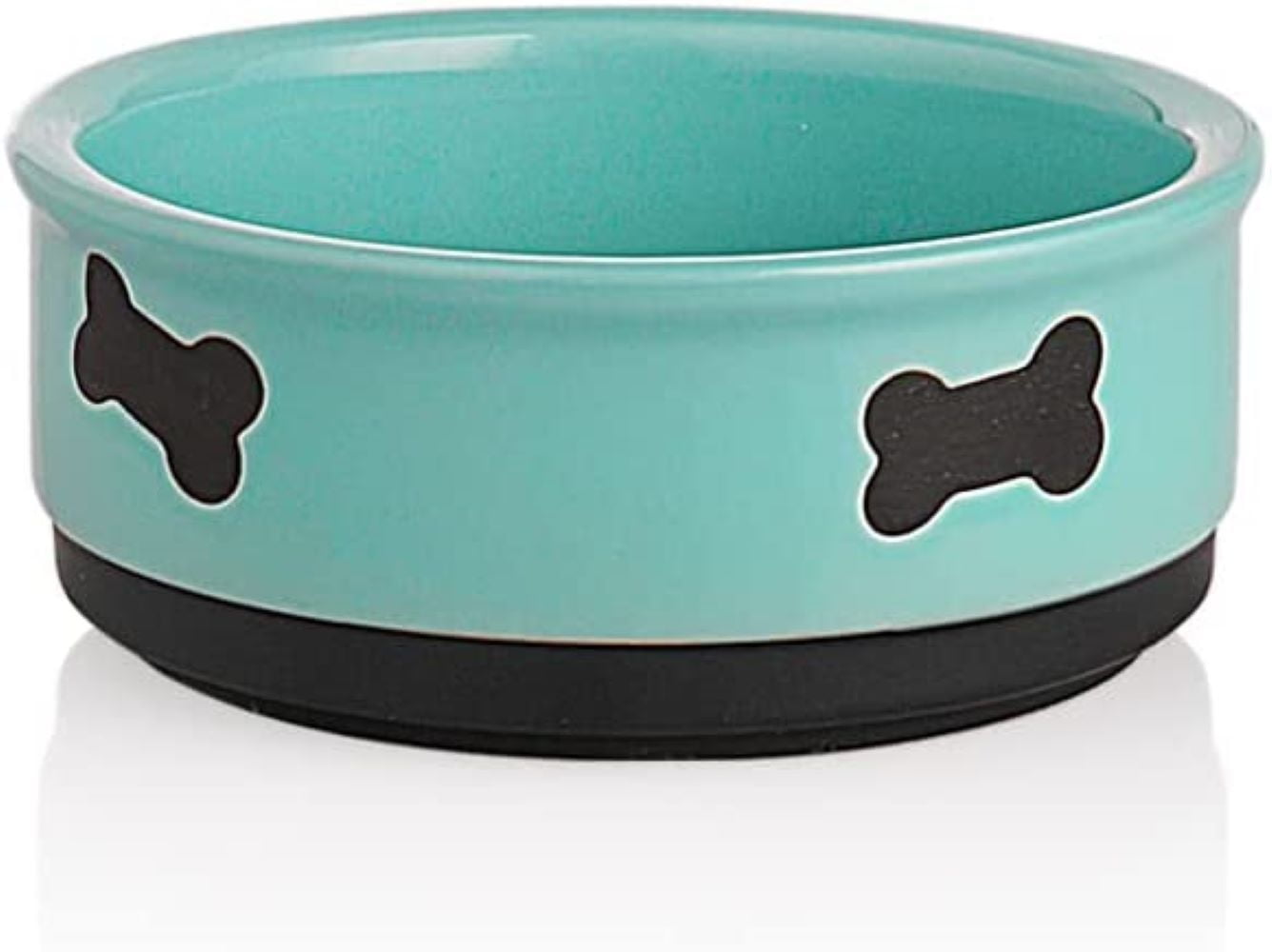 Plastic dog bowls with cheap bones