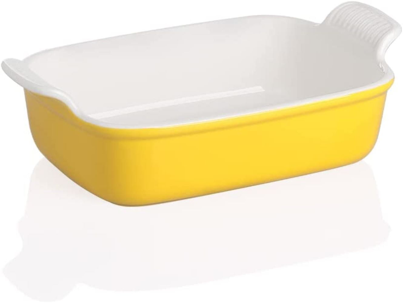 SWEEJAR Ceramic Small Baking Dish with Handles, 28 Oz Lasagna Pan, 7.6