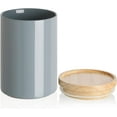 thumbnail image 1 of SWEEJAR Large Kitchen Canisters Ceramic Food Storage Jar - with Airtight Seal Wooden Lid for Serving Ground Coffee,Sugar,Salt - 58 Fl Oz,Gray, 1 of 6