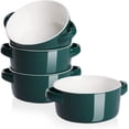 thumbnail image 1 of SWEEJAR Porcelain Soup Bowls with Handles, 28OZ Substantial Crocks for Soup, Oatmeal, Ramen, Functional and Stackable Set of 4,Jade, 1 of 6
