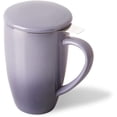 thumbnail image 1 of SWEEJAR Porcelain Tea Mug, Loose Leaf Tea Cup with Filter and Lid, 16 Fl Oz, Gradient Purple, 1 of 6