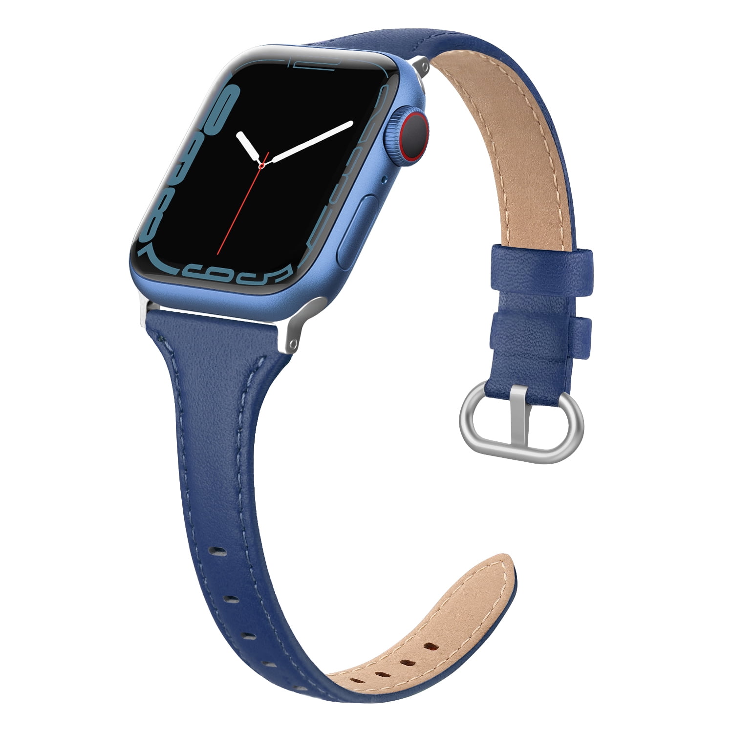 SWEES Leather Band for Apple Watch 38-41mm, Slim for iWatch Series