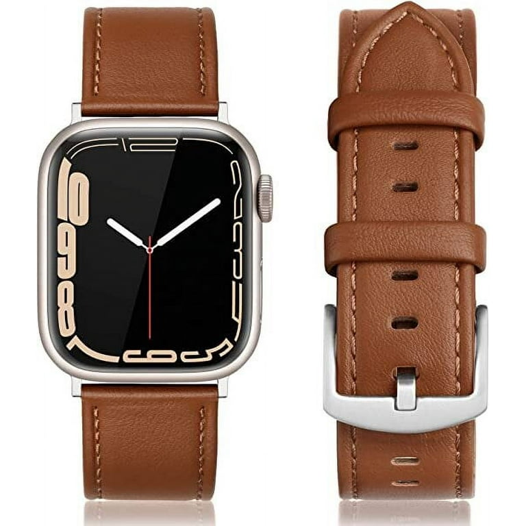 Original Apple Watch Classic Buckle Leather Band 45MM shops 44MM 42MM Saddle Brown