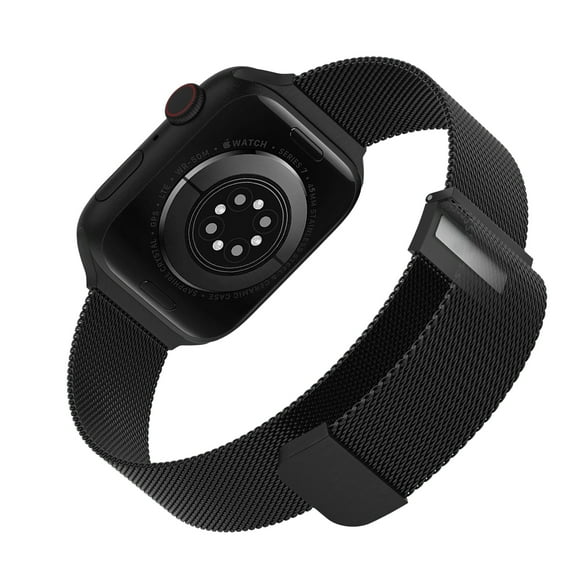 SWEES Watch Band Compatible for Apple Watch Bands 40mm 41mm 38mm Women, Magnetic Milanese Loop Stainless Steel Metal Mesh Replacement Straps for iWatch Series 8 7 6 5 4 3 2 1 SE Sport Edition, Black