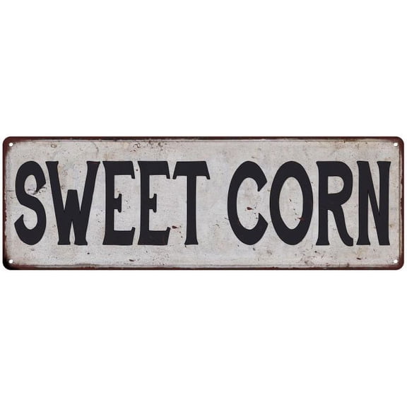SWEET CORN Vintage Look Rustic 6x18 Metal Sign Chic Retro 106180035085