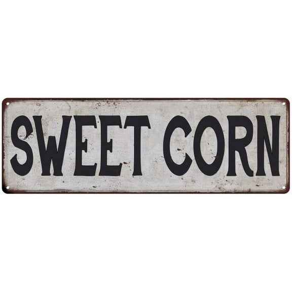 SWEET CORN Vintage Look Rustic 8x24 Metal Sign Chic Retro 108240035085