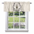 thumbnail image 1 of SWEET HONEY BEES Valance Curtain Bees Farmhouse Retro Texture Window Valances Rod Pocket Short Curtains Window Treatments for Kitchen Bedroom Bathroom Laundry 42" x 12", 1 of 9