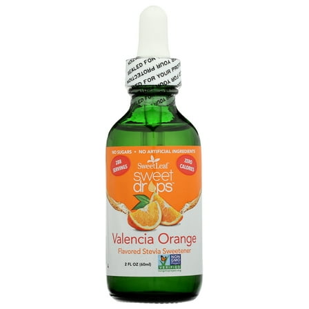 SWEET LEAF SWEET DROPS-STEVIA-VALENCIA-ORANGE, 2 FL. OZ.