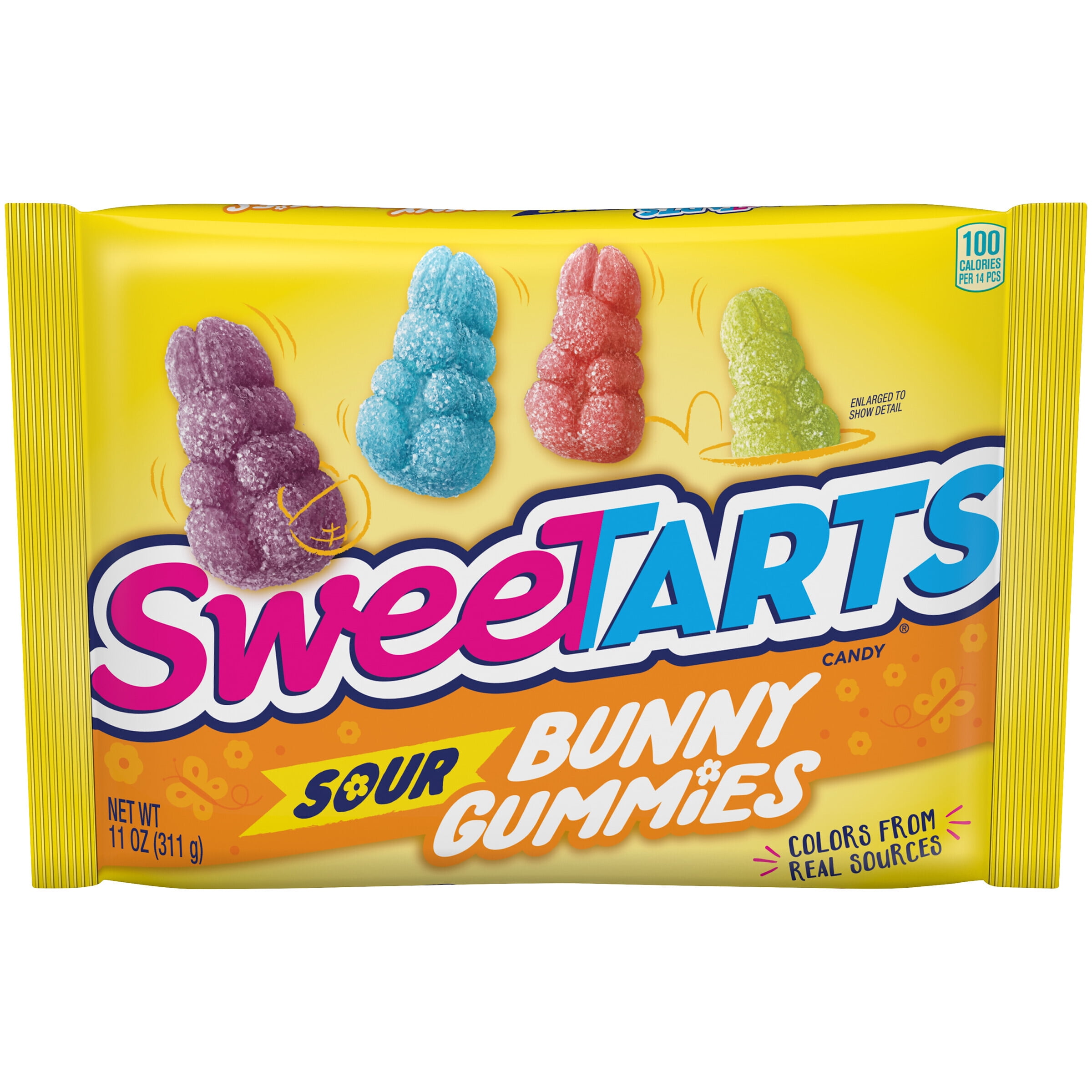 4✳B  Dot Bunny CandyStripeBunny SWEETARTS Sour Bunny Gummies Easter Candy 11 oz. Bag - Walmart.com