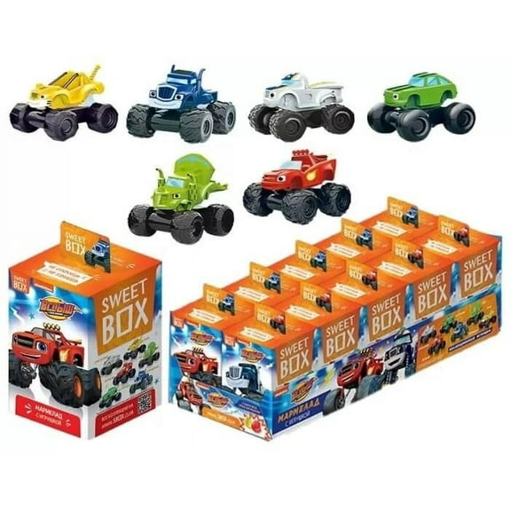 *SWEETBOX* MARMALADE W/TOY (BLAZE AND THE MONSTER MACHINES) 10g/each, from Europe, 10 Pack