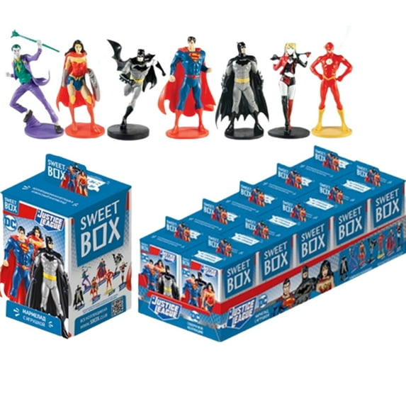 *SWEETBOX* MARMALADE W/TOY (DC JUSTICE LEAGUE) 10g/each, from Europe, 10 Pack