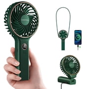 SWEETFULL Handheld Portable Fan, 5000mAh Rechargeable Battery, 6 Speed Wind, LED Digital Display, Foldable Electric Personal Mini Travel Fan with Backup Power, Summer Essentials Gifts for Women Girl