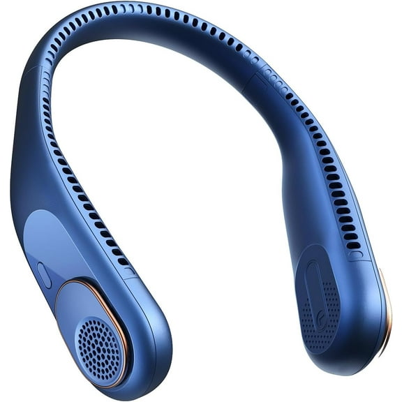 SWEETFULL Portable Neck Fan, 360° Cooling Bladeless Personal Fan | No Hair Twisting - 4000mAh USB Rechargeable Wearable Fan for Travel, Birthday Gifts for Men, Women, Mom, and Dad