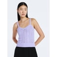 thumbnail image 1 of Scoop Women’s and Women's Plus Crochet Sweater Tank Top with Sweetheart Neck, Sizes XS-4X, 1 of 6