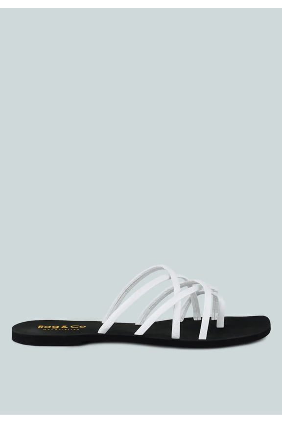 SWEETIN Strappy Flat Slip On Sandals