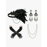 SWEETV 1920s Vintage Accessories Set for Women