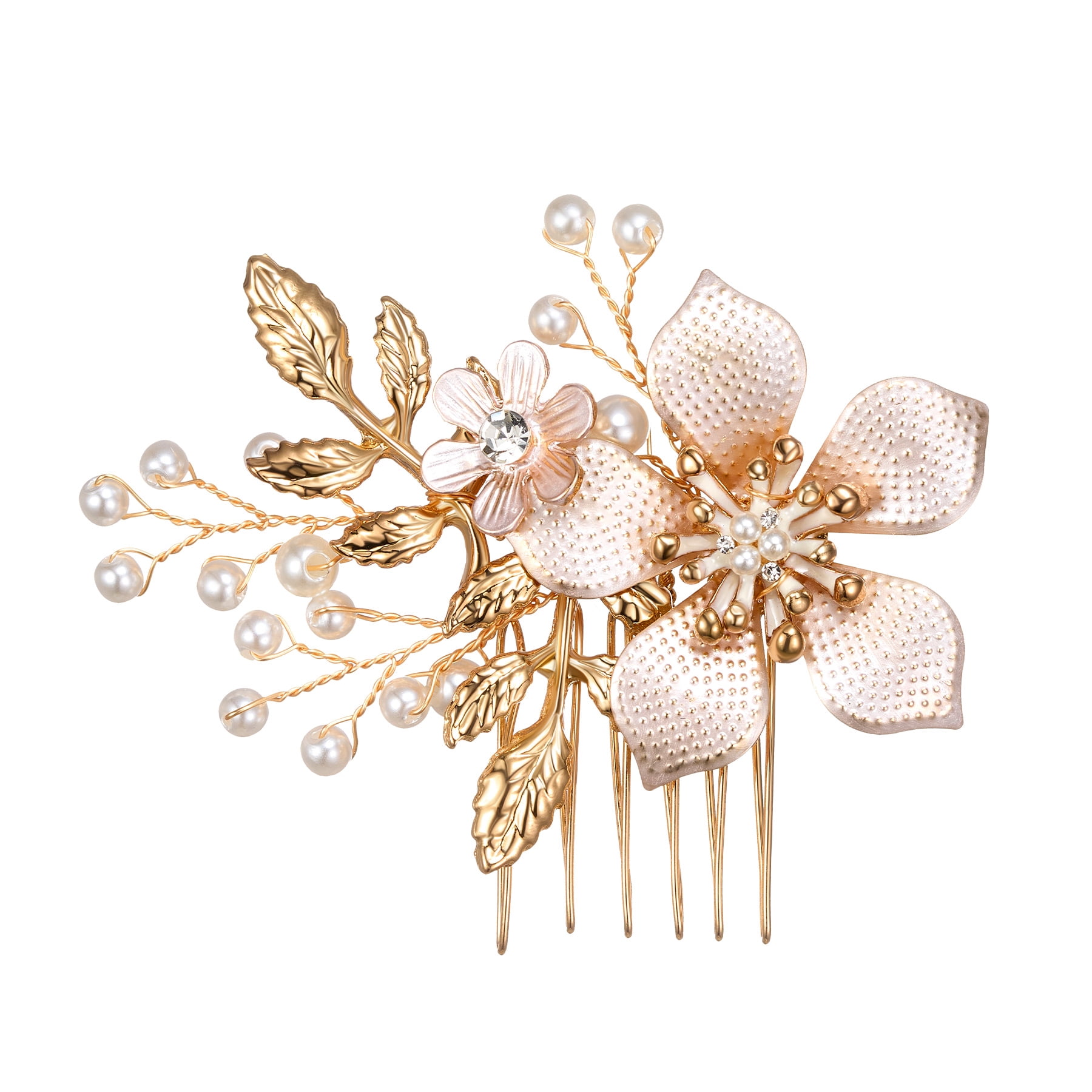 Beautiful floral hair comb clip Hair Comb, Summer Hair Pins, Dried flowers, Preserved  main image 2