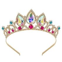 SWEETV Princess Tiaras for Little Girls, Kids Dress-up Crown Headband, Birthday Wedding Halloween