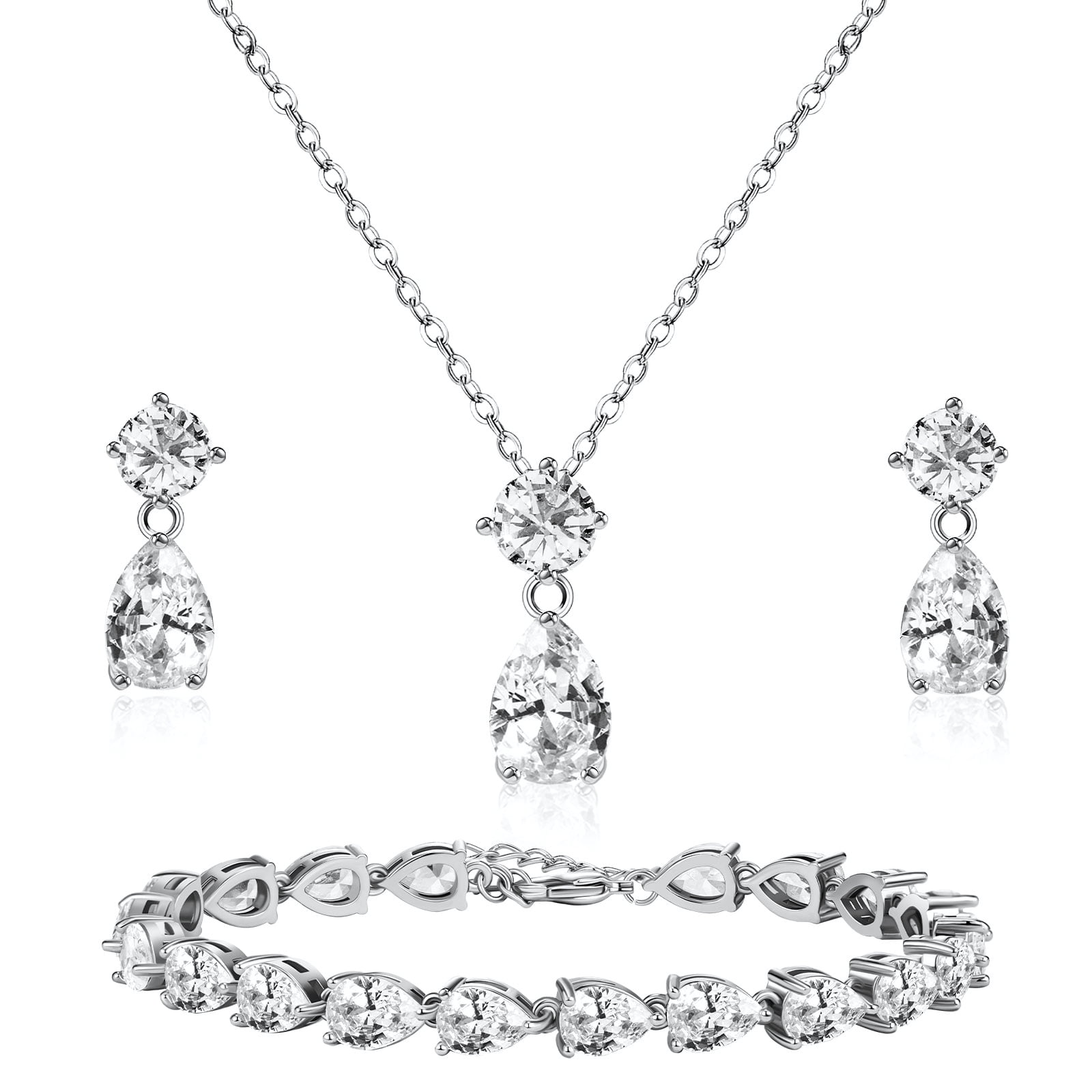 PAVOI 14K/18K Gold Plated Heart CZ Tennis Bracelet For Women – Hypoallergenic, Stackable, Gift Ready