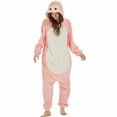 thumbnail image 1 of SWEETXIN Adult Pink Penguin Unisex Onesie Pajamas Halloween Cosplay Costume Suit for Women and Men Jumpsuit SizeXL, 1 of 7
