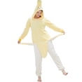 thumbnail image 1 of SWEETXIN Adult's Banana One-Piece Holiday Family Pajamas Halloween Costume Suit for Women and Men Jumpsuit SizeM, 1 of 7