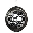 thumbnail image 1 of SWEN Products AMERICAN STAFFORD PIT BULL Dog Circle Swirly Metal Wind Spinner, 1 of 1
