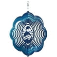 thumbnail image 1 of SWEN Products DOLPHIN CLOUD BLUE Swirly Metal Wind Spinner, 1 of 1