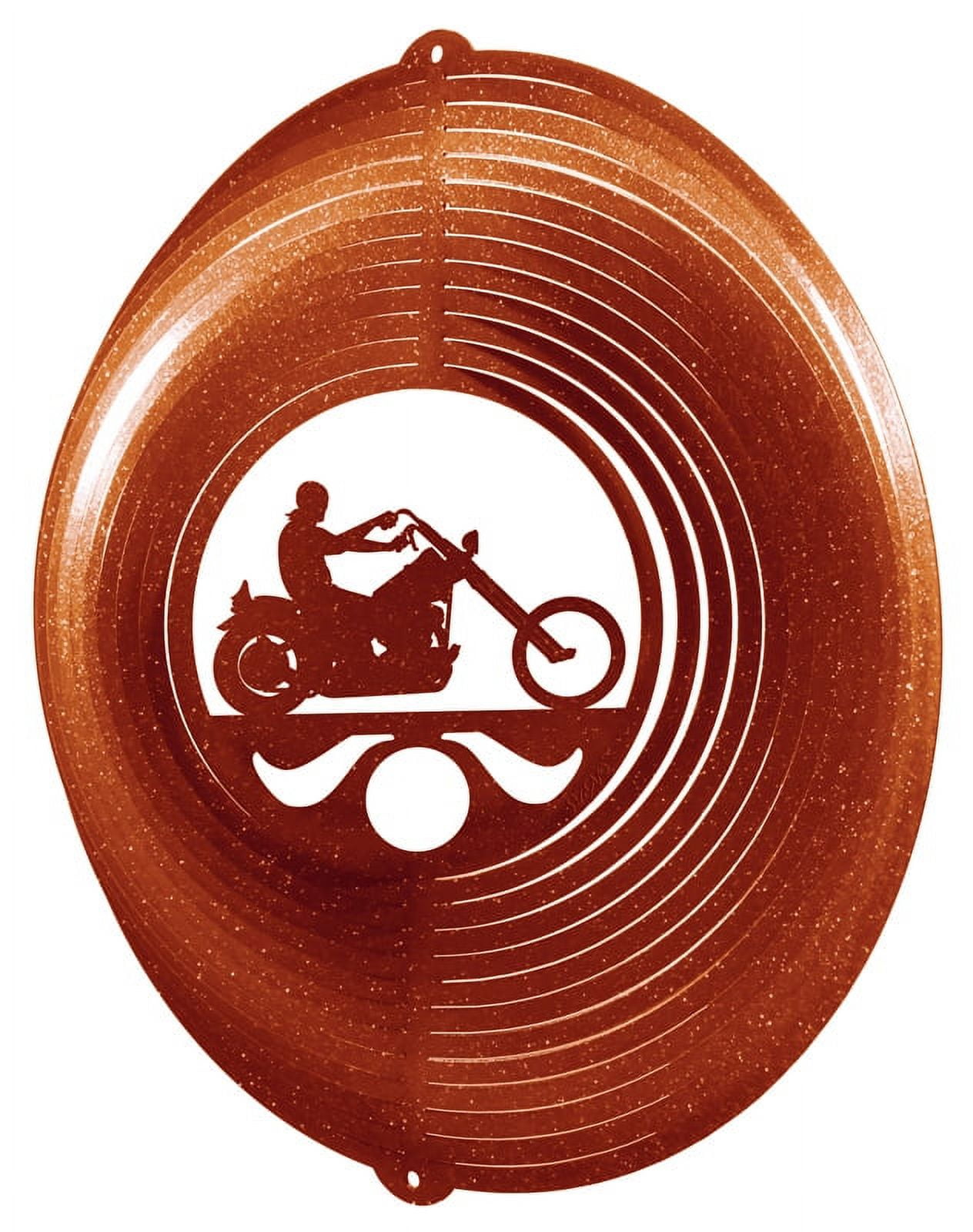 SWEN Products EASY LOW RIDER MOTORCYCLE Swirly Metal Wind Spinner ...