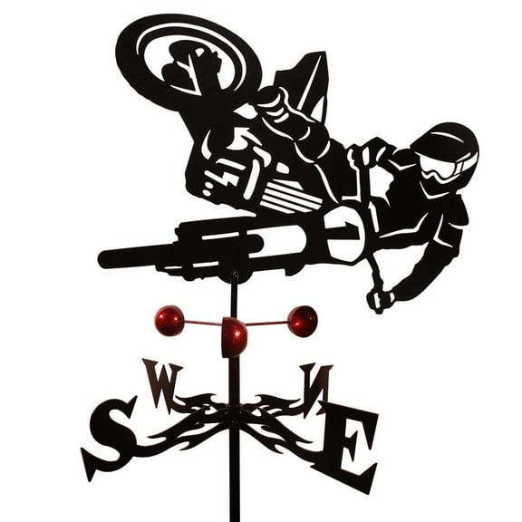 SWEN Products Farrell Motor X Bike Steel Weathervane