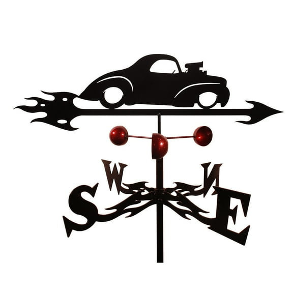 SWEN Products Handmade Willie Willys Auto Car Steel Weathervane