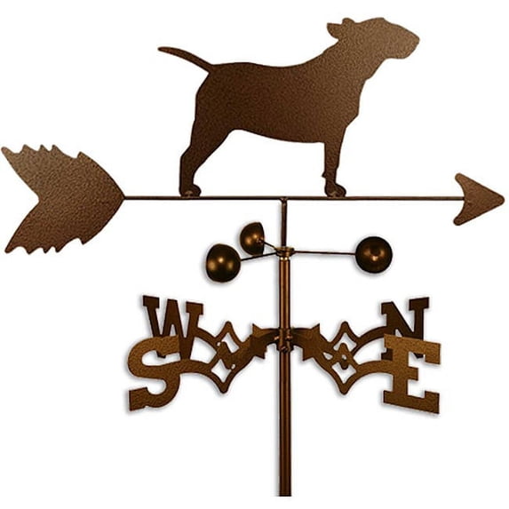 SWEN Products Inc Handmade Bull Terrier Dog Copper Weathervane