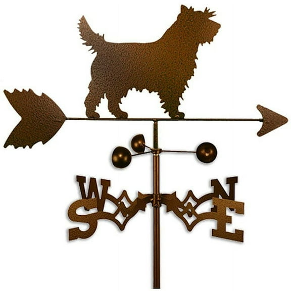 SWEN Products Inc Handmade Cairn Terrier Dog Copper Weathervane