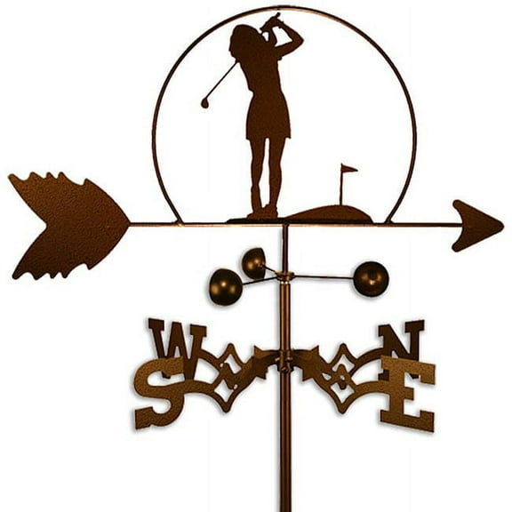 SWEN Products Inc Handmade Female Golfer Weathervane