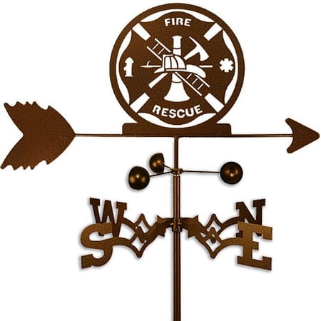 SWEN Products Inc Handmade Fire Rescue Firefighter Weathervane