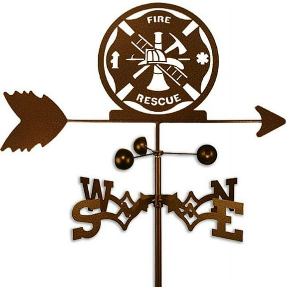 SWEN Products Inc Handmade Fire Rescue Firefighter Weathervane