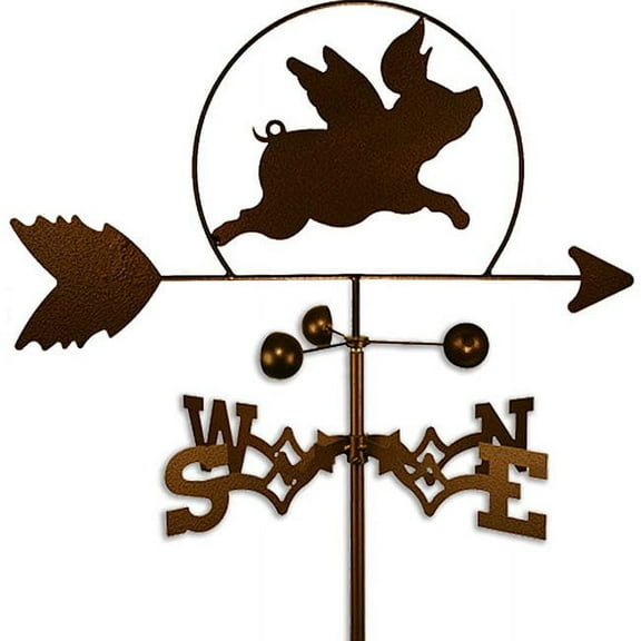 SWEN Products Inc Handmade Flying Piggy Weathervane