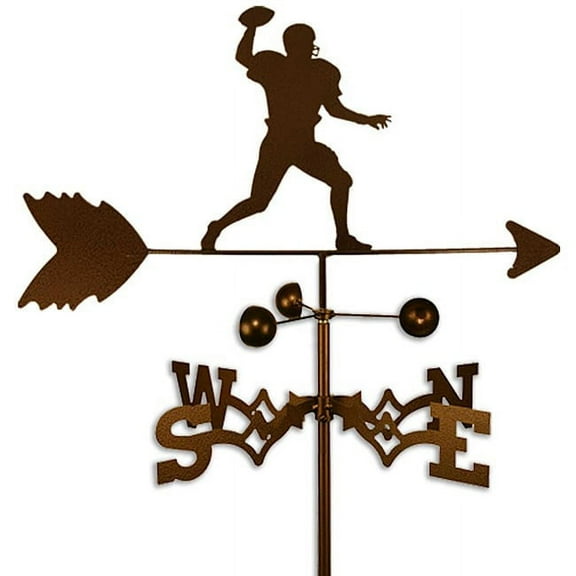 SWEN Products Inc Handmade Football Quarterback Weathervane