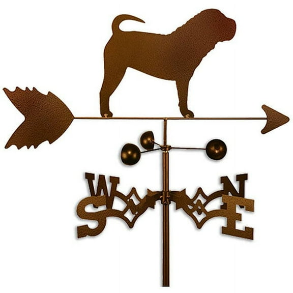 SWEN Products Inc Handmade Shar Pei Dog Copper Weathervane