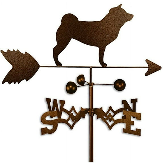 SWEN Products Inc Handmade Shiba Inu Dog Copper Weathervane