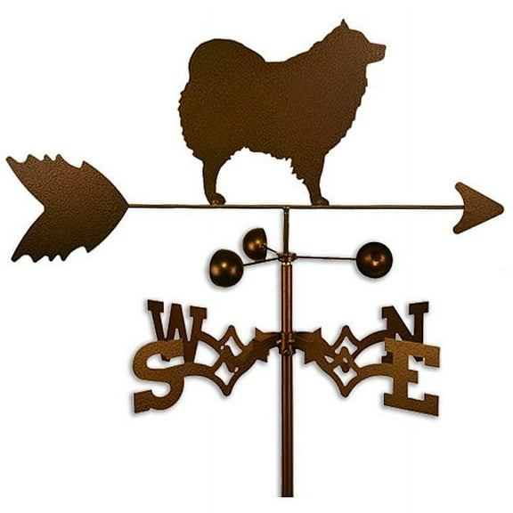 SWEN Products Inc Handmade Spitz Samoyed Eskimo Dog Copper Weathervane