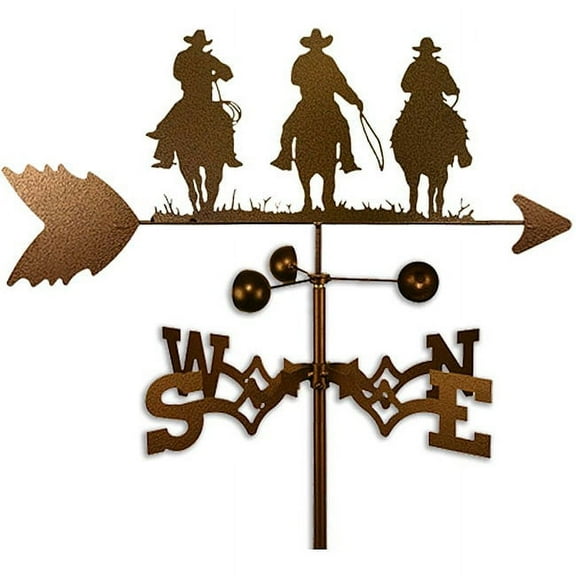 SWEN Products Inc Handmade Three Amigo Cowboys Weathervane