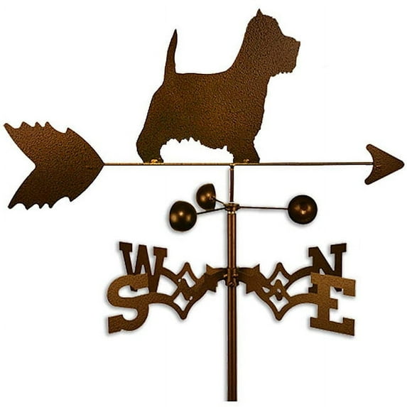 SWEN Products Inc Handmade Westie Terrier Dog Copper Weathervane