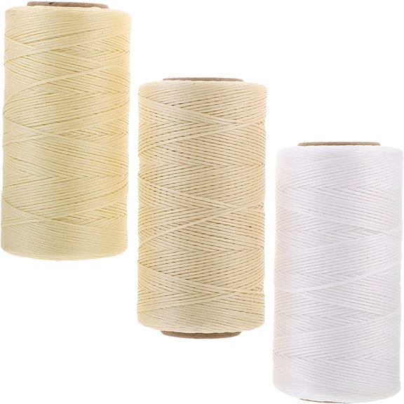 SWETRACE 0.8mm Waxed Sewing Line, 3 Piece Thread Set for Repair, Shoes and Craft