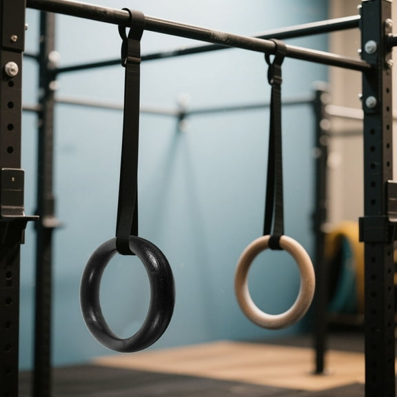 SWETRACE 1 Pair Gymnastic Ring 9In for Training Rings 9In Black